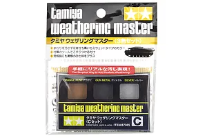 Tamiya Orange Rust/Gunmetal/Silver Weathering Master Set C image 19193