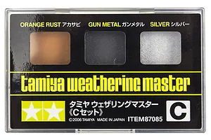 Tamiya Orange Rust/Gunmetal/Silver Weathering Master Set C image 19194