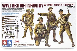 Tamiya 1/35 British WW1 Infantry w/Small Arms Set Scaled Plastic Model Kit image 19215
