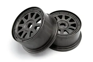 HPI 4.7/5.5" Baja 5T/5SC Front TR-10 Gunmetal Rims 2Pcs image 19512