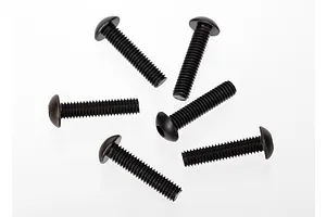 Traxxas 4x18mm Fine Thread Button Head Screws 6Pcs