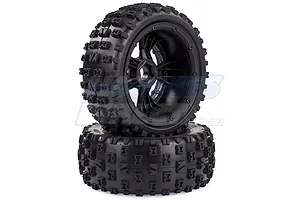 Rovan 4.7/5.5" 5IVE-T Bow-Tie Tyres on Black Rims - Beadlocked Wheels 2Pcs image 20164
