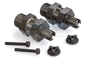 Rovan Gunmetal Aluminium Clipless Front Widener Hex Adapter Set