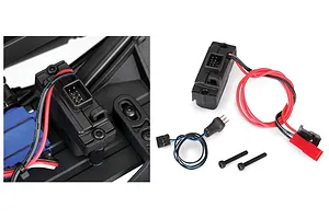 Traxxas TRX-4 LED Light Power Supply Regulated, (3V, 0.5-amp) 3-in-1 Wire Harness image 20780