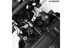 Vanquish Silver Aluminium Yeti Double Sheer Steering Rack Kit 2Pcs w/ Bearings image 21067