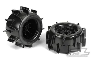 Pro-Line 2.8" Sand Paw Tyres on Black F-11 Rims - Glued Wheels 2Pcs image 21400