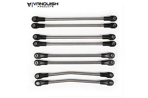 Vanquish SCX10 Stainless Steel Currie F9 Linkage Upgrade Set 8Pcs image 21570