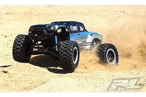 Pro-Line 4.0/5.5" X-Maxx MX43 Pro-Loc Tyres on Impulse Pro-Loc Black Bealock Rims 2Pcs image 22003