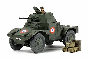 Tamiya 1/35 French AMD35 Armored Car Scaled Plastic Model Kit image 22130