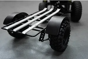Yeah Racing 1/10 Black Steel Leaf Sprung Dirt Bike Trailer Kit image 22726