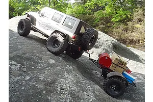 Yeah Racing 1/10 Black Steel Leaf Sprung Trailer Kit image 22733