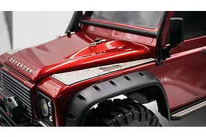 Yeah Racing TRX-4 Defender Stainless Steel Bonnet Hood Diamond Plate Set image 22980