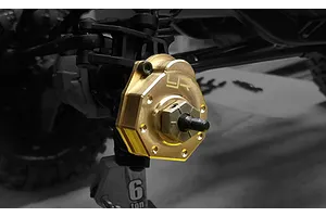 Yeah Racing TRX-4 High Mass Brass Front or Rear Portal Axle Covers 2Pcs image 23036