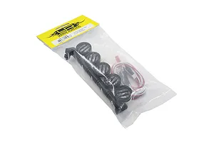 Yeah Racing Black Aluminium 125mm Roof 5 White LED Lights image 23057