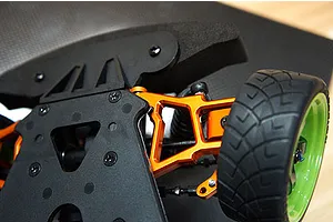 Yeah Racing HPI Sprint 2 Orange Aluminium Front Lower Suspension Arms 2Pc image 23104