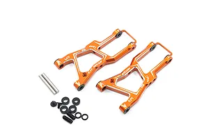 Yeah Racing HPI RS4 Sport 3 Orange Aluminium Front Lower Suspension Arms 2Pc image 23113
