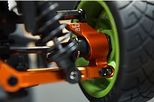 Yeah Racing HPI Sprint 2 Orange Aluminium Rear Hub 2Pc image 23124