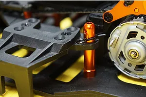 Yeah Racing HPI Sprint 2 Orange Aluminium Battery Post Set image 23136