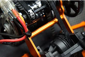 Yeah Racing HPI Sprint 2 Orange Aluminium Motor Mount Support Post image 23139