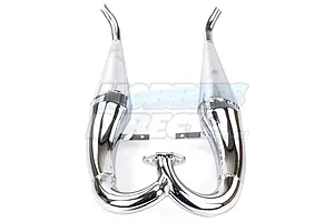 Rovan Baja Twin Side Mount Tuned Exhaust Pipe Set image 23621