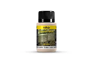 Vallejo Splash Light Brown Mud Weathering Effects Paint 40ml