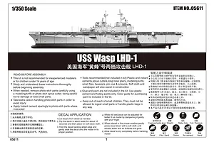 Trumpeter 1/350 USS Wasp LHD-1 Aircraft Carrier Plastic Model Kit image 23863
