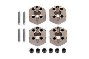 HPI Gunmetal Aluminium 12mm Wheel Hexes 4Pcs image 23943