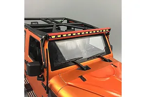 Yeah Racing Red Aluminium 159x10mm Roof Super Bright White LED Light Bar image 24005