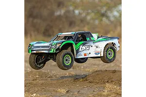 Losi Super Baja Rey RC Short Course Truck Electric Brushless 4WD 1/6 Scale RTR - Black image 24250