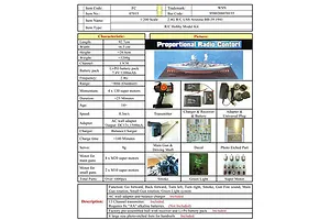 Trumpeter 1/200 USS Arizona BB-39 1941 Battleship Electric RC Boat Kit image 24274