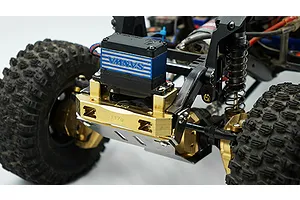 Yeah Racing TRX-4 Brass High Mass (117g) Front Bumper Mount image 24327