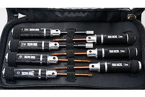 Yeah Racing Black Aluminium Mini Tool Set 7Pcs image 24351