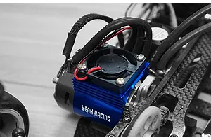 Yeah Racing Blue Aluminium 540 Size Motor Heat Sink w/ Cooling Fan image 24358