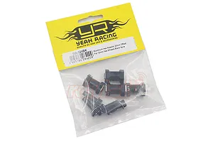 Yeah Racing Black Aluminium 12mm Hexes Adaptors 20mm Off-Set 4Pcs w/ Hardware image 24395