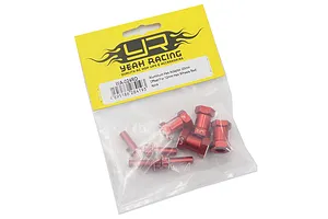 Yeah Racing Red Aluminium 12mm Hexes Adaptors 20mm Off-Set 4Pcs w/ Hardware image 24399
