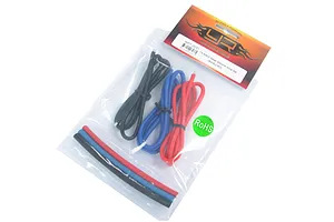 Yeah Racing 14AWG Red, Black and Blue Silicone Wire 600mm w/ Shrink Wrap image 24432