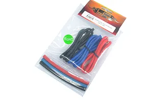 Yeah Racing 12AWG Red, Black and Blue Silicone Wire 600mm w/ Shrink Wrap image 24435