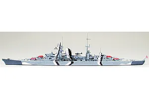 Tamiya 1/700 German Prinz Eugen Heavy Cruiser Plastic Model Kit image 24554