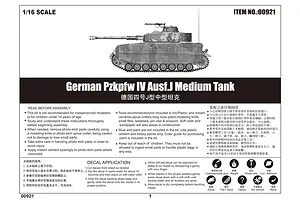 Trumpeter 1/16 German Pzkpfw IV Ausf.J Tank Scaled Plastic Model Kit image 24611