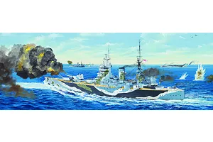 Trumpeter 1/200 HMS Rodney Battleship Plastic Model Kit image 24654