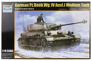Trumpeter 1/16 German Pz.Beob.Wg.IV Ausf.J Tank Scaled Plastic Model Kit image 24658