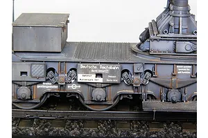 Trumpeter 1/35 German Morser Karl Great 040/041 Self-Propelled w/ Railway Transport Carrier Gun Scaled Plastic Model Kit image 24790