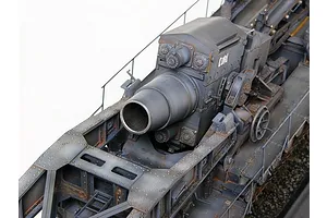 Trumpeter 1/35 German Morser Karl Great 040/041 Self-Propelled w/ Railway Transport Carrier Gun Scaled Plastic Model Kit image 24792