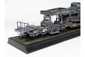 Trumpeter 1/35 German Morser Karl Great 040/041 Self-Propelled w/ Railway Transport Carrier Gun Scaled Plastic Model Kit image 24802