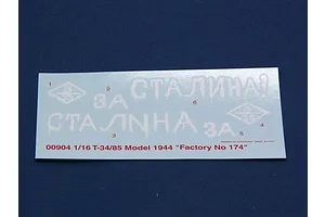 Trumpeter 1/16 Soviet 1944 T-34/85 No.183 Tank Scaled Plastic Model Kit image 24942