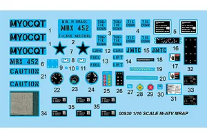 Trumpeter 1/16 U.S. M-ATV MRAP Scaled Plastic Model Kit image 24954