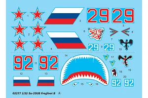 Trumpeter 1/32 Su-25UB Frogfoot B Jet Scaled Plastic Model Kit image 24981