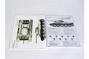 Trumpeter 1/16 Soviet 1942 T-34/76 Model Tank Scaled Plastic Model Kit image 25034