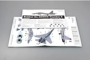 Trumpeter 1/32 Su-27UB Flanker-C Fighter Jet Scaled Plastic Model Kit image 25045