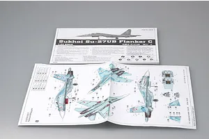 Trumpeter 1/32 Su-27UB Flanker-C Fighter Jet Scaled Plastic Model Kit image 25065